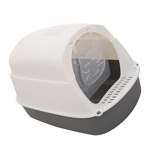 Arenero cerrado para gato de polipropileno 20.47x13.77x5.9 in miniatura 6