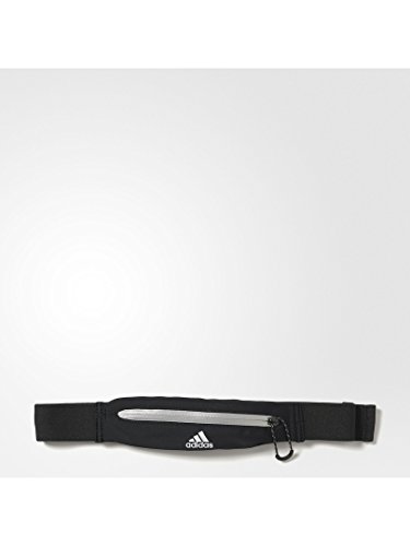 adidas Run Belt Cinturón, Unisex Adulto, Negro (Negro/Refsil/Blanco), NS
