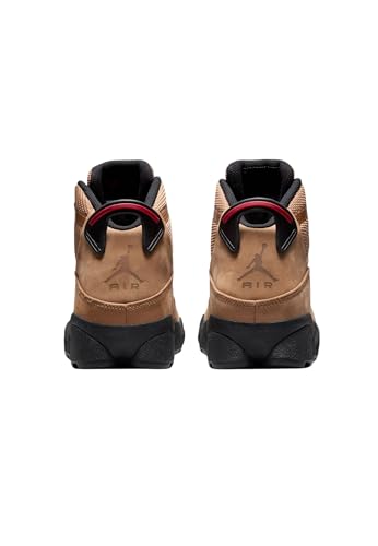 Nike NIKE Jordan Winterized 6 Rings Men's Shoes (FV3826-202, Rocky TAN/Varsity RED/Black) Size 7.5