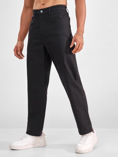 Image of Highlander Men Men's Straight Relaxed Fit Jeans | Stretchable | Everyday Comfort & Style| Jeans for Man|Premium Cotton Blend