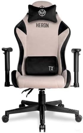 Cadeira Gamer TGT Heron TX Tecido | Preto e Cinza | TGT-HRTX-FB01