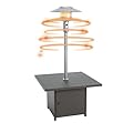 Kurapika 48,000 BTU Patio Heater for Outdoor With Table, Freestanding Double-Layer Stainless Steel Propane Heater, Outdoor Patio Heater for Home and Commercial