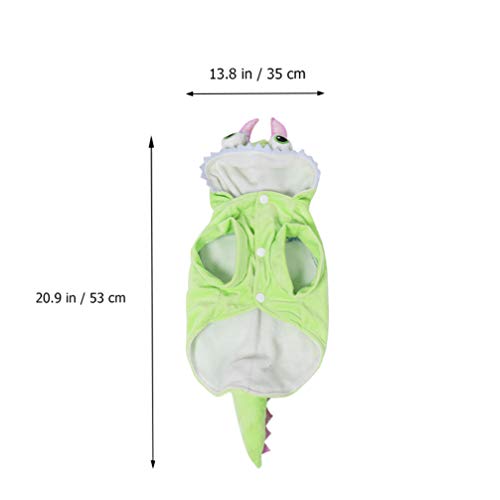 POPETPOP Dinossauro CÃ£o Traje Do Dia Das Bruxas Pet Dino Hoodies Pano para Teddy Chihuahua Yorkshir