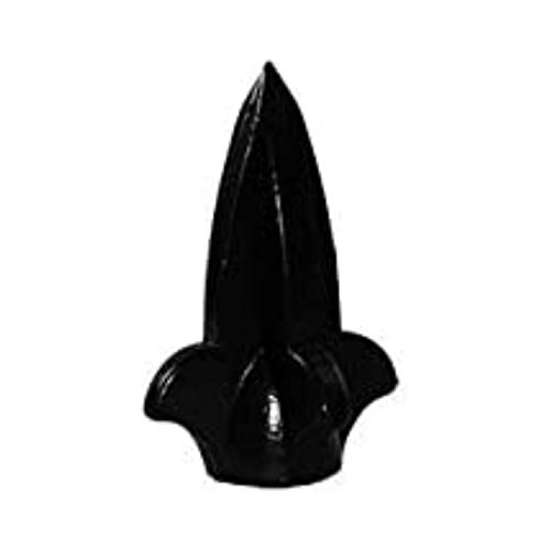 Image of KASTLITE Black Polycarbonate Spike Finial | 3 inch Tall with a 1.25 inch Base | Decorative Spike Finial for Lamp Post Fixtures | Manufactured by Crown Plastics