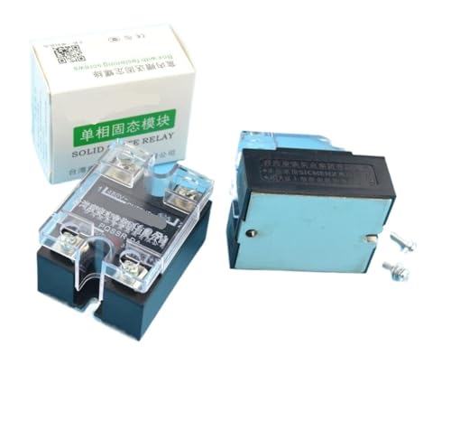 Relé de estado sólido SSR 80A con entrada 3-32VCC y salida 24-480VCA PQLYT para control industrial