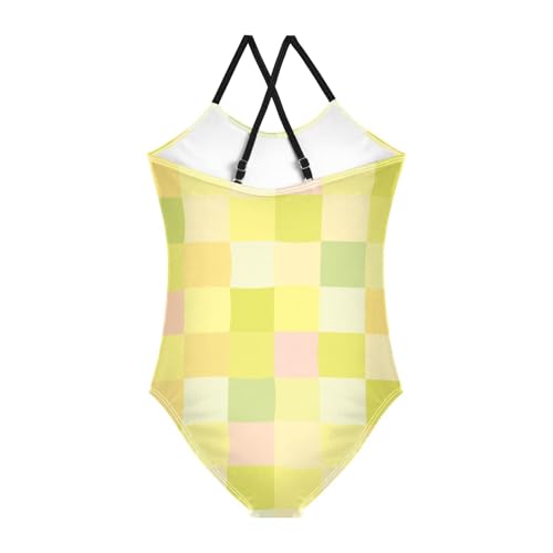 Plaid Color Fashion Toddler Girl Swimsuit Toddler Bathing Suit Girl Swimsuits for Teen Girls Beach Swimwear 4T2