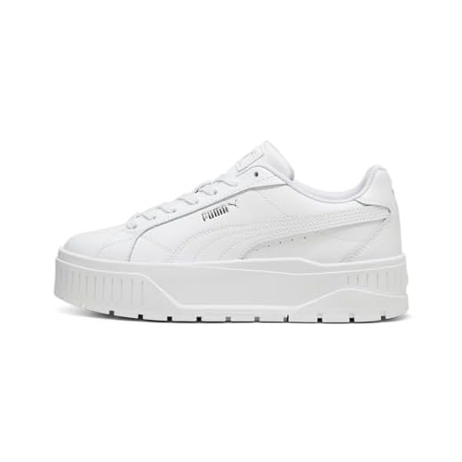 PUMA Karmen II L, Zapatillas Mujer, Puma White Puma White Puma Silver, 41 EU