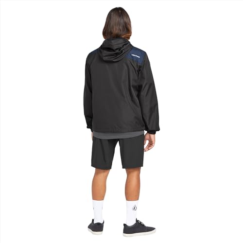 Image of Volcom Men's Wavern Water-resistant Windbreaker Jacket - Zip-up With Adjustable Hood