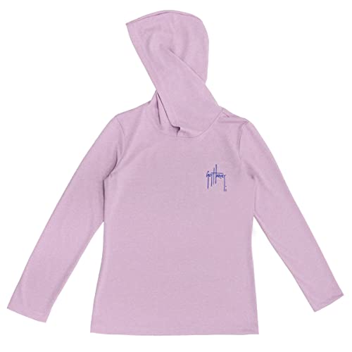 Guy Harvey Girl's Cationic Performance Hooded Tee2