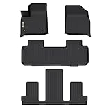 orealtrend Car Mats Replacement for Floor Liners Chevrolet Chevy Traverse 7 Seats 2018-2023 All Weather Black Front Rear Car Carpet Custom Fit Durable