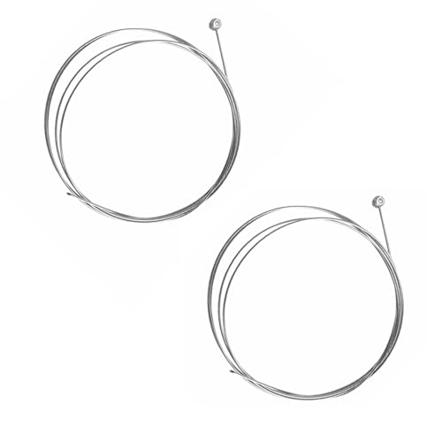 Ryaupy Câble de Frein Vélo, 2 Pièces 1.8M Cable Velo Frein, Câble de Vitesse Vélo, Cable Frein Velo, Cable Frein VTT, Convient aux Vélo de Montagne et...