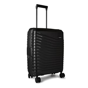 Samsonite Intuo - Spinner M, Erweiterbarer Koffer, 69 cm, 79/87 L, Schwarz (Black)