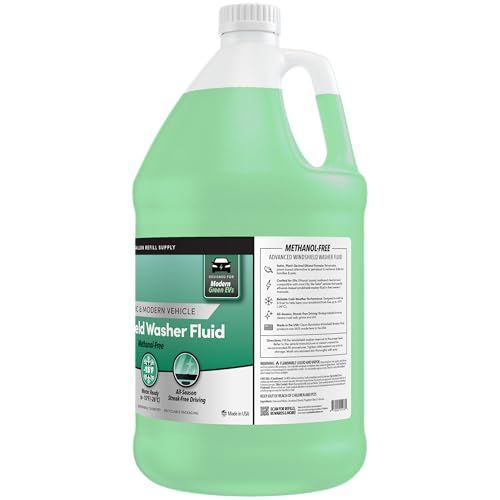 Image of Clean Revolution EV Windshield Washer Fluid, 128oz, 100% Methanol-Free, Winter Ready up to -15F, Compatible with Electric Vehicles & Performance Cars