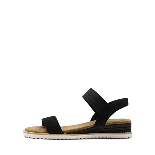 Image of DREAM PAIRS Womens Espadrilles Ankle Strap Sandals | Stretch Elastic Open Toe Comfortable Wedges Flats Spring Dressy Sandals Shoes for Women