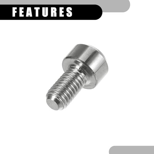 Image of 4 Pcs M5x9mm Universal Titanium Bolt - Bicycle Motorcycle - Titanium Stem Bolts Stronger - Titanium Alloy Silver Tone