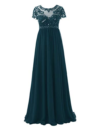 Abendkleider Lang Chiffon Brautmutterkleider Festkleid A-Linie Empire...