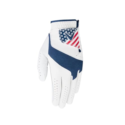 Callaway Golf Fusion Glove (Standard, Large, Usa, Worn On Left Hand)