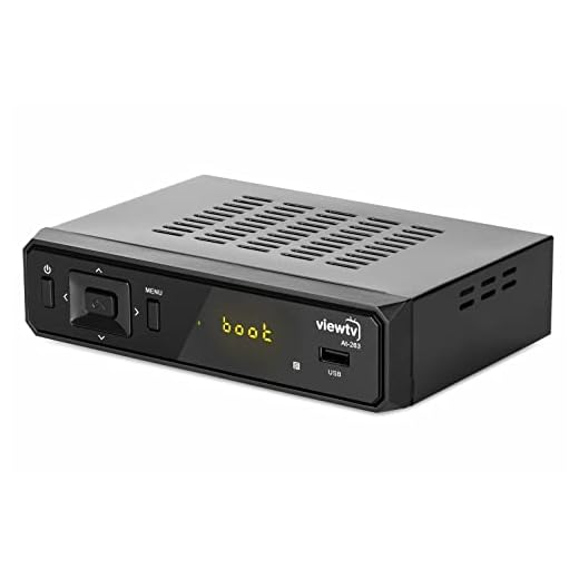 ViewTV ATSC Digital Converter Box for TV, HDMI Cable Recording PVR Function Output USB LED Timer Display AT-263