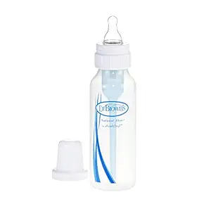 Dr. Brown's Natural Flow Bpa Free Polypropylene Standard Neck (250 Ml, Pack of 1, Blue)