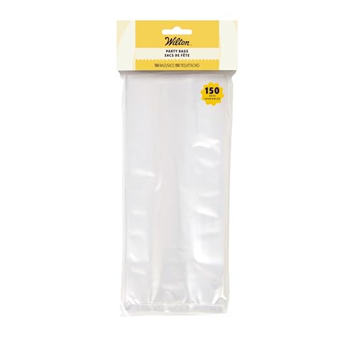 Wilton Clear Treat Party Bags, 4 x 9.5 in...