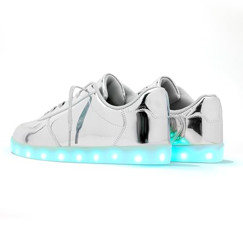 Image of Unisex LED Shoes - Fashion Light Up Sneakers, Breathable USB Charging Glowing Luminous LED Shoes for Men Women
