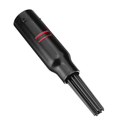 19 Pins Air Descaler Needle Tool Kit Fits Air Chisel Hammer Ves Paint And Rust Scaler Kit Air Rust Ver - ( Color: Black )