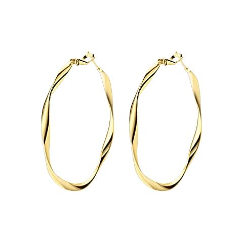 Twisted Hoop Earrings - Big Hoop Earrings Cover