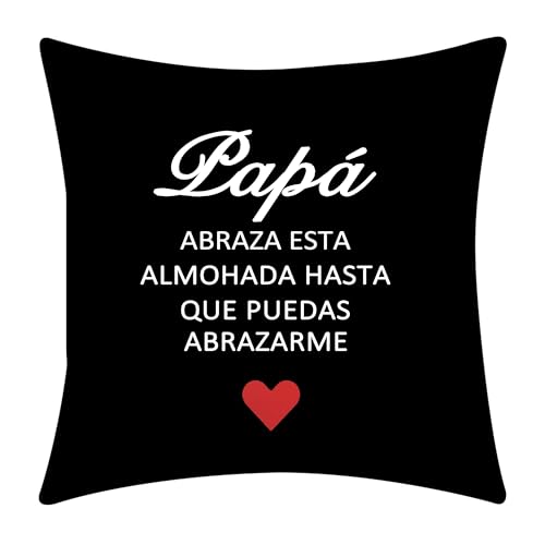 Funda de Cojín Abrazo para Papá de Hija Hijo Dulce Corazón Funda de Cojín Papá Regalo de Cumpleaños Regalo del Día del Padre (papá)