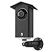 HOLACA Real Water Resistant Protective Case + Metal Wall Mount Bracket for Wyze cam pan v2,Suitable for Indoor and Outdoor Use,Mounting Kit (Black 1Pack)
