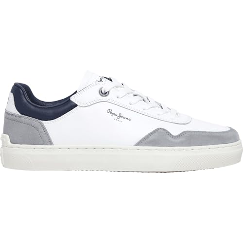 Stile classico Pepe Jeans Camden Collar M, Sneak Uomo, White, 41 EU