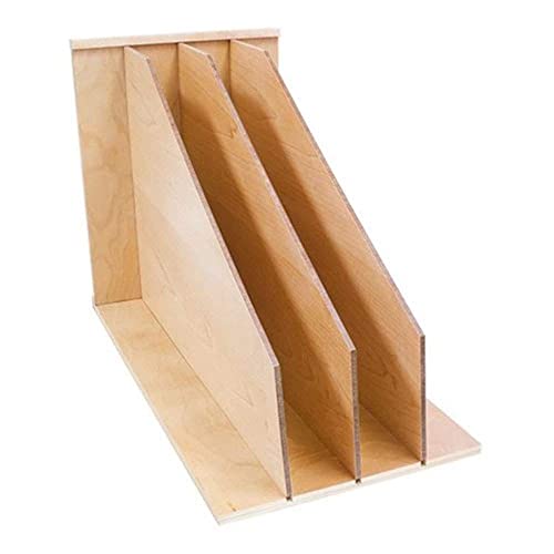 Dowell 4D007 Td3 Wooden Vertical Tray Divider Organizer With 3 Section For 12" Cabinets #TOP6