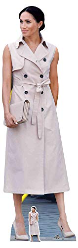 Star Cutouts Ltd CS761 Lifesize Cardboard Free Desktop Cutout of Meghan Markle Duchess of Sussex 172cm Tall, Multi-Colour