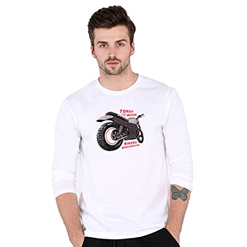 Image of Bewakoof Men Brotherhood of Bikers Printed T-Shirt