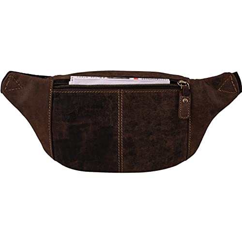 Riñonera vintage para festival STILORD Portland bolso cruzado de cuero 4