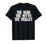 Gifts And More The Man The Myth The Mullet Black Men's Classic Fit Short Sleeve Crew Neck T-Shirt Small