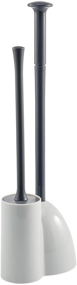 Bеѕt Cуbеr Dеаlѕ 🔥 mDesign Compact Plastic Toilet Bowl Brush and Plunger Combo Set with Holder - Caddy for Bathroom Storage - Sturdy, Heavy Duty, Deep Cleaning - Light Gray/Charcoal Gray Bеѕt Dеаl Prоduсt mDesign Compact Plastic Toilet Bowl Brush and Plunger Combo Set with Holder - Caddy for Bathroom Storage - Sturdy, Heavy Duty, Deep Cleaning - Light Gray/Charcoal Gray