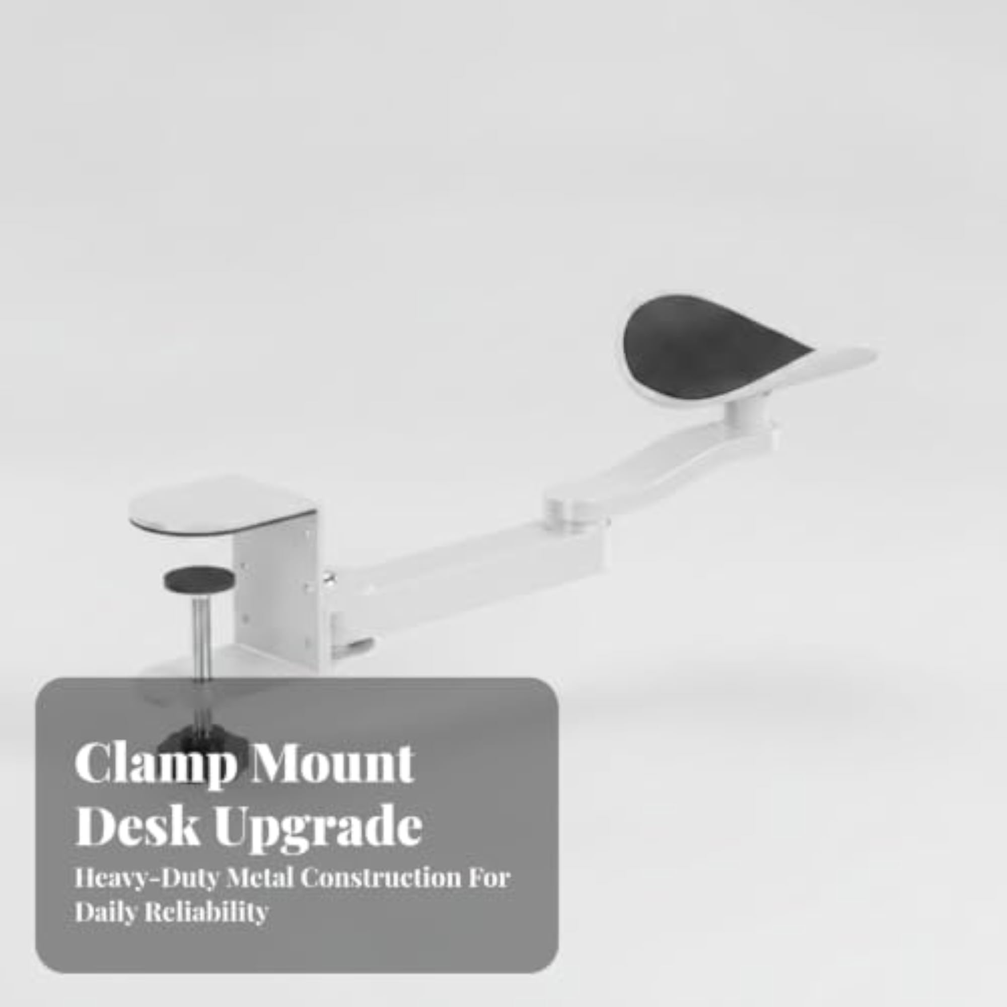 Ergonomic Arm Support Bracket with Clamp, Adjustable Design