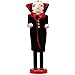 Northlight Black and Red Dracula Vampire Decorative Wooden Halloween Nutcracker, 14"