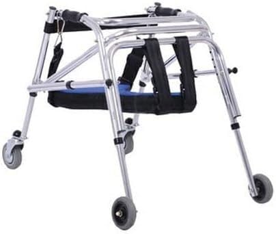 リハビリテーション用スタンディングフレーム 折りたたみ式ウォーキングフレーム 脳性麻痺の子供用歩行器 高さ調節可能 クッション付きスタンディングフレーム (サイズ : 小) (小)