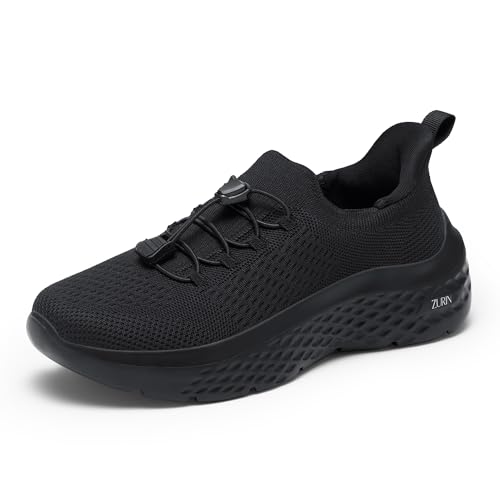 ZURIN Womens Slip On Walking Shoes with Arch Support,Lightweight Running Sneakers,Non Slip Breathable Tennis Shoes for Gym Travel Work Casual
