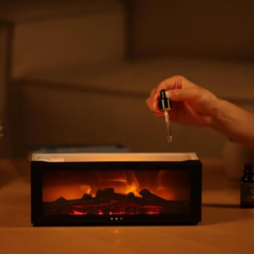 Diffuseur de cheminée d'aromathérapie avec brume réglable pour maison