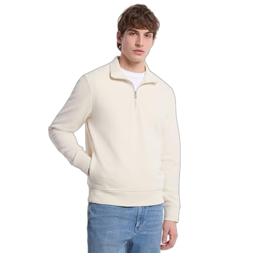 Michael Kors Men's Solid Textured Quarter Zip