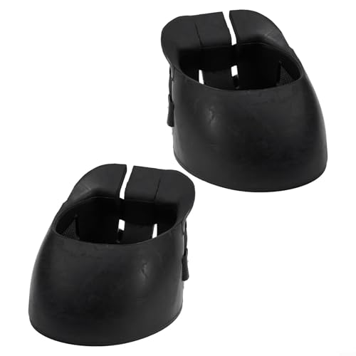 Gdfnmogo Botas de goma para caballo, protectores antideslizantes para pezuñas lesionadas, recuperación de heridas equinas y aislamiento de suelas, paquete de 2