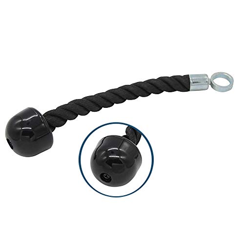 LHXFAN Corde de Traction Nylon,Corde Triceps Musculation,Corda Tricipiti Corda Trazione Tricep Rope et Poignées Antidérapantes - Dorsal, Biceps, Triceps, Gym ou Maison Bodybuilding Cover