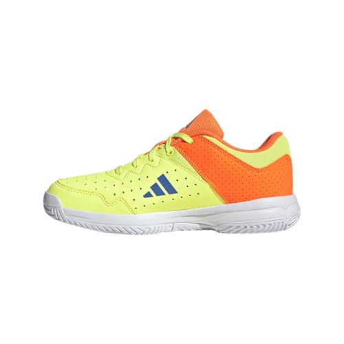 adidas Unisex-Kids Court Stabil Volleyball Yellow/Ray Blue 1