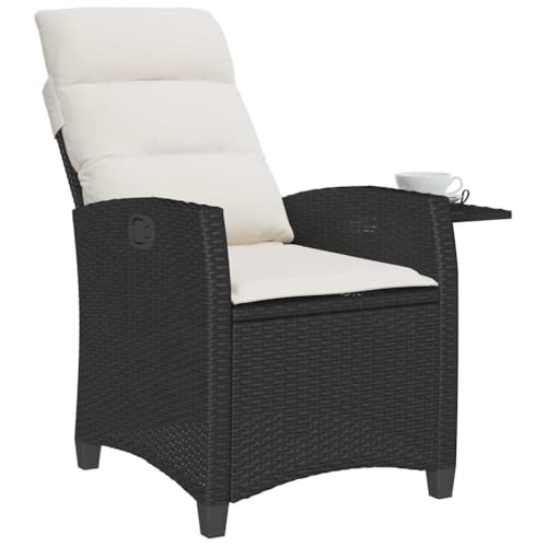 Chaise extérieure résistante aux intempéries avec repose-verre et dossier inclinable