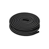 UamGlsob Elastyczne sznurowadła Speed do butów do biegania w chmurze, elastyczne sznurowadła bungee z silikonowymi sznurkami zastępczymi, Czarny, 26"/65cm