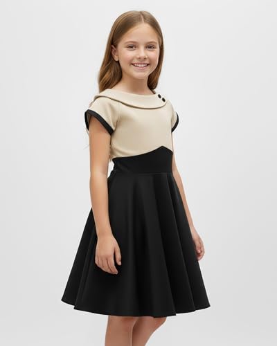 Vestido vintage años 50 BlackButterfly confección premium para niñas Valerie 2