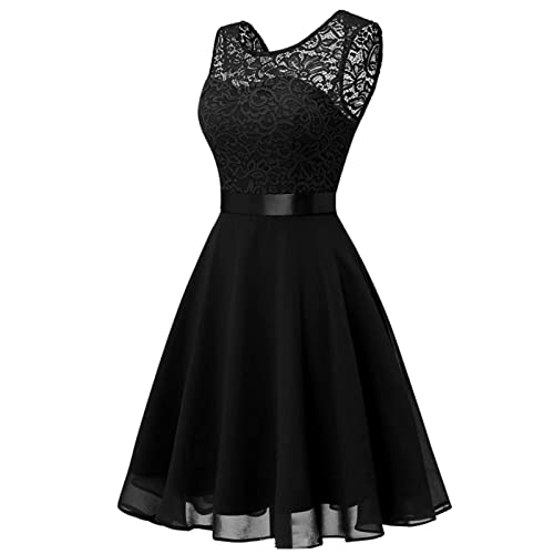 Robe de cocktail noire double couche au style écossais moderne - 2