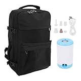 Riuulity Vakuum-Rucksack, Reise-Kompressionsbeutel mit Pumpe, 16 L Wasserdichtes Polyester für Damen und Herren, mit Gepäckgurt